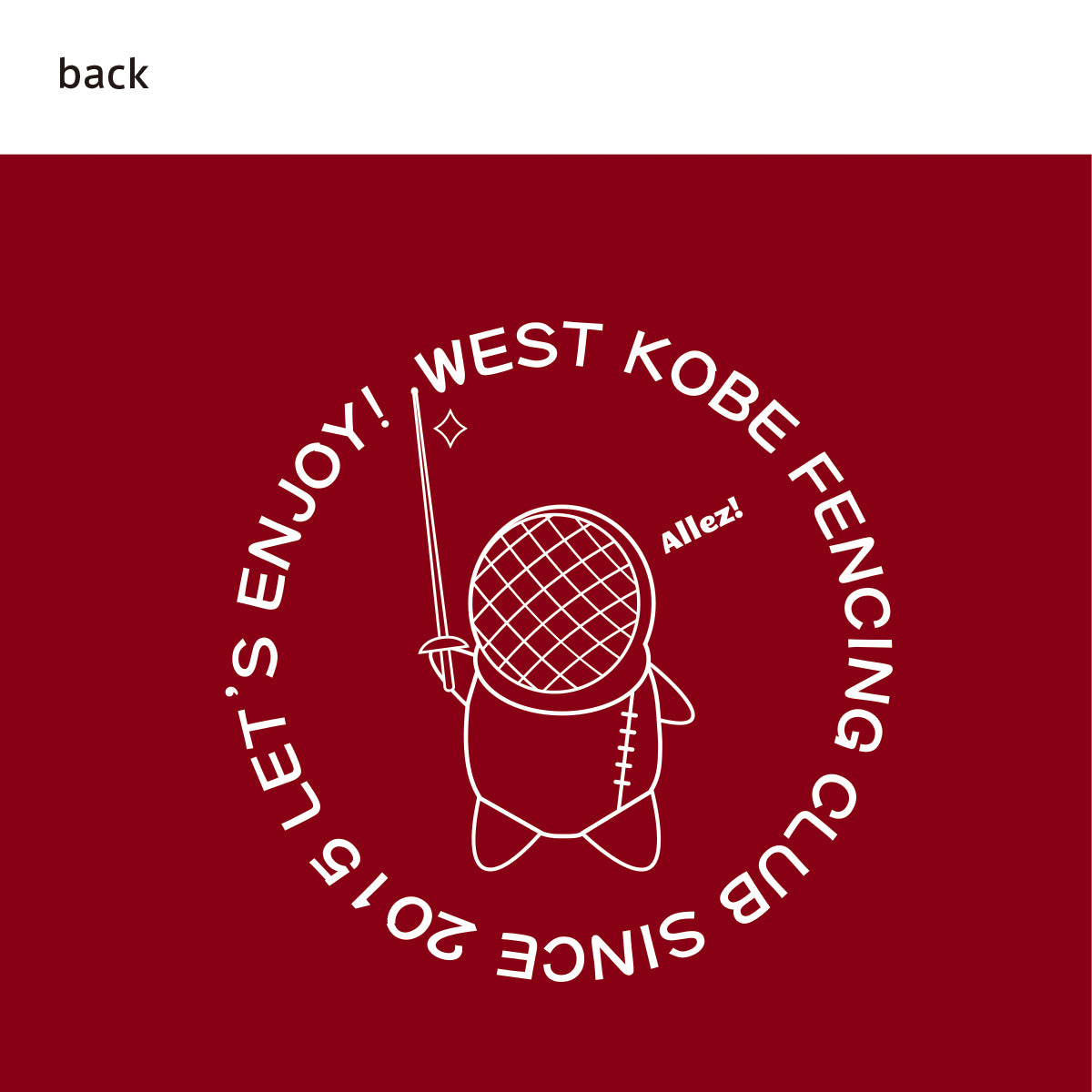 西神戸フェンシングクラブ半袖ドライアスレチックTシャツ wkfc0001-ts-dry-5900