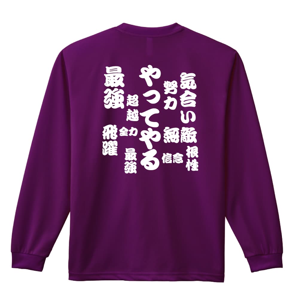 やってやる | AW スポーツ | ロンT ドライ 長袖 練習着 | スポーツ全般