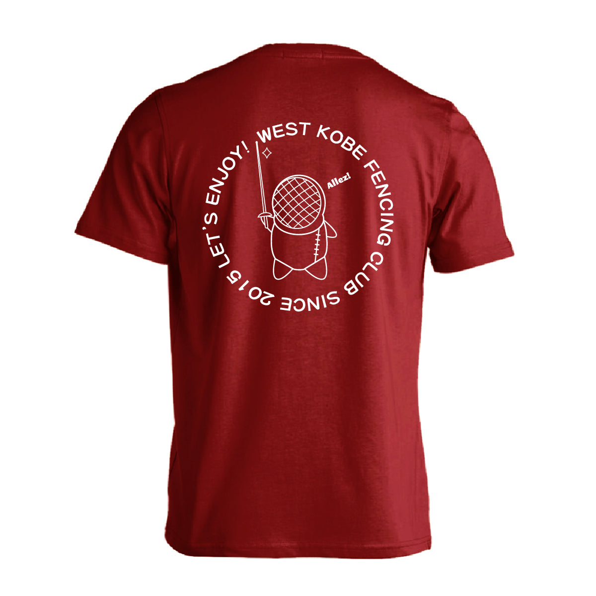 西神戸フェンシングクラブ半袖ドライアスレチックTシャツ wkfc0001-ts-dry-5900