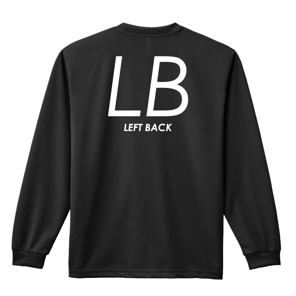 LB LEFT BACK シンプルポジションロゴ ハンドボール ロングTシャツ