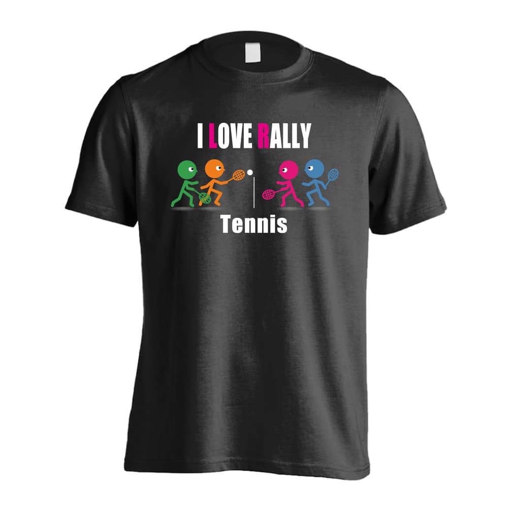 I LOVE RALLY テニスTシャツ 半袖プレミアムドライ 練習着 AW