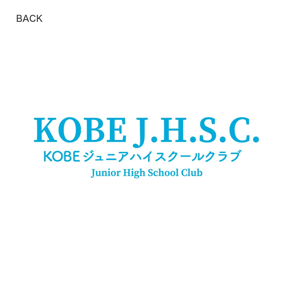KOBEジュニアハイスクールクラブ スウェット 部活動変革 ハーフジップ スウェット(裏起毛) AW-KOBEJHSC-HZPSW-5788