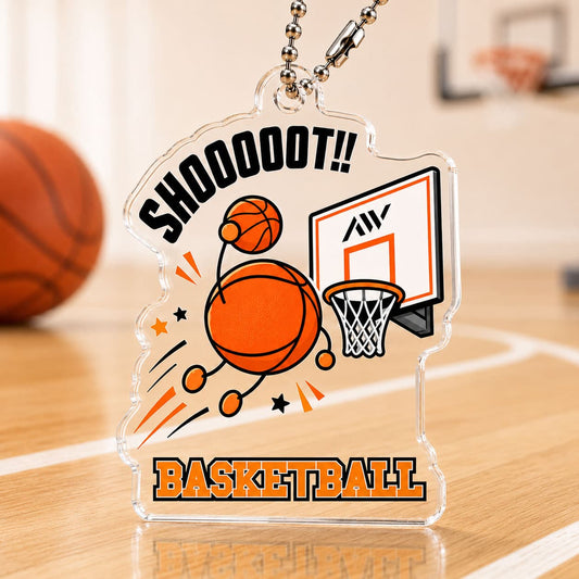 バスケットボール アクリルキーホルダー アクキー｜SHOOT!!  ボールイラスト