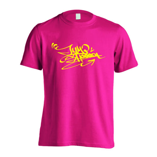 バスケットボール カリグラフィー JUMP SHOOOOT ロゴ 吸水速乾ドライTシャツ