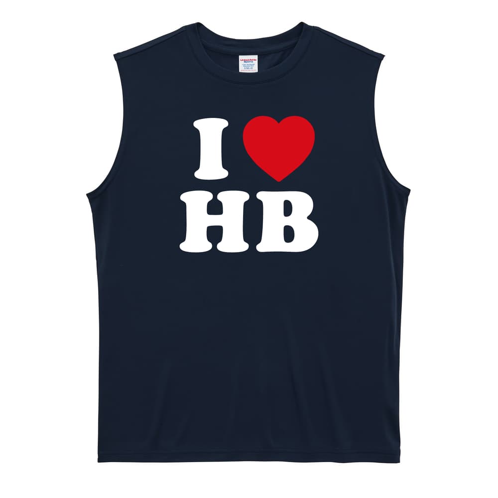 ハンドボール I LOVE HandBall リサイクルポリエステル ノースリーブシャツ