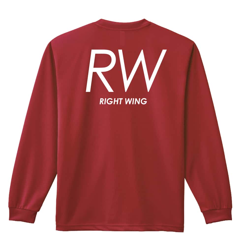 ハンドボール RW RIGHT WING シンプルポジションロゴ 吸水速乾ドライロングTシャツ