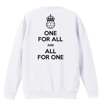 ONE FOR ALL AND ALL FOR ONE 裏パイルスウェットトレーナー