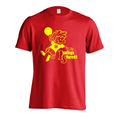 ハンドボール カートゥーン風 ジャンプシュート！ 吸水速乾ドライTシャツ