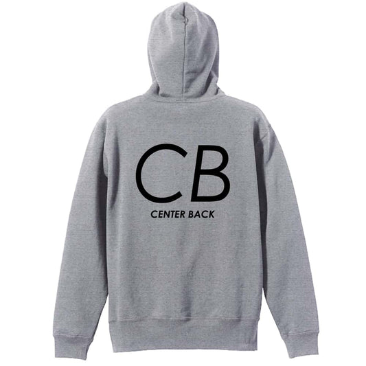 ハンドボール CB CENTER BACK シンプルポジションロゴ 裏パイルプルオーバーパーカー