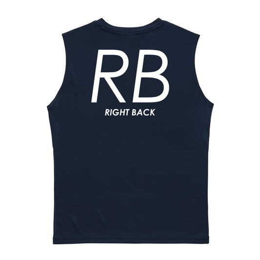ハンドボール RB RIGHT BACK シンプルポジションロゴ リサイクルポリエステル ノースリーブシャツ