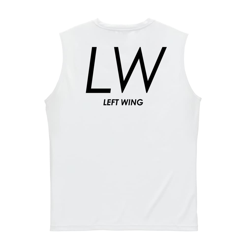 ハンドボール LW LEFT WING シンプルポジションロゴ リサイクルポリエステル ノースリーブシャツ