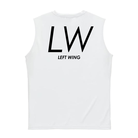 ハンドボール LW LEFT WING シンプルポジションロゴ リサイクルポリエステル ノースリーブシャツ