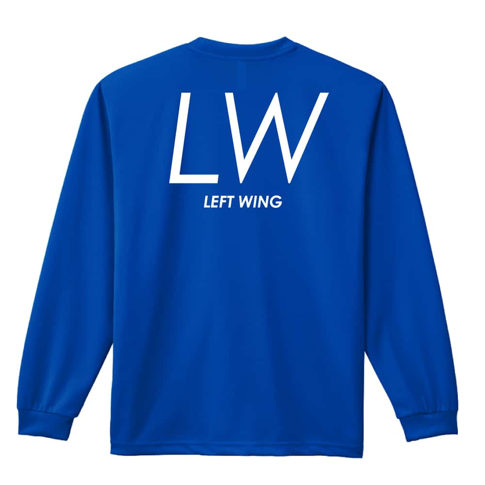 ハンドボール LW LEFT WING シンプルポジションロゴ 吸水速乾ドライロングTシャツ