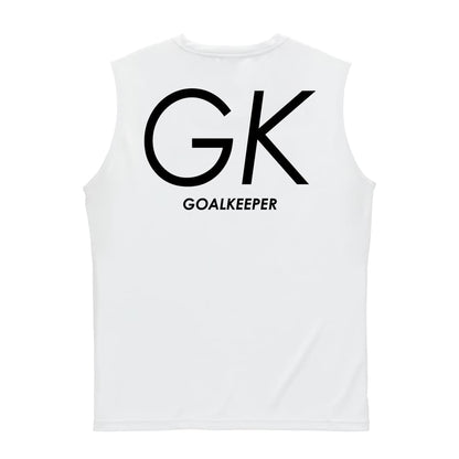 ハンドボール GK GOALKEEPER シンプルポジションロゴ リサイクルポリエステル ノースリーブシャツ