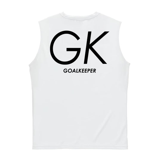 ハンドボール GK GOALKEEPER シンプルポジションロゴ リサイクルポリエステル ノースリーブシャツ