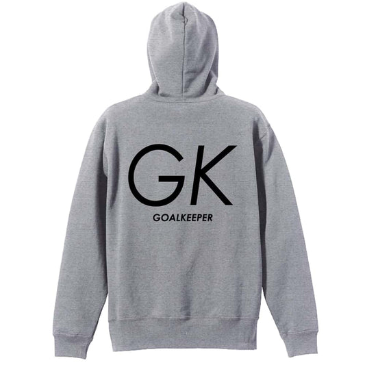 ハンドボール GK GOALKEEPER シンプルポジションロゴ 裏パイルプルオーバーパーカー