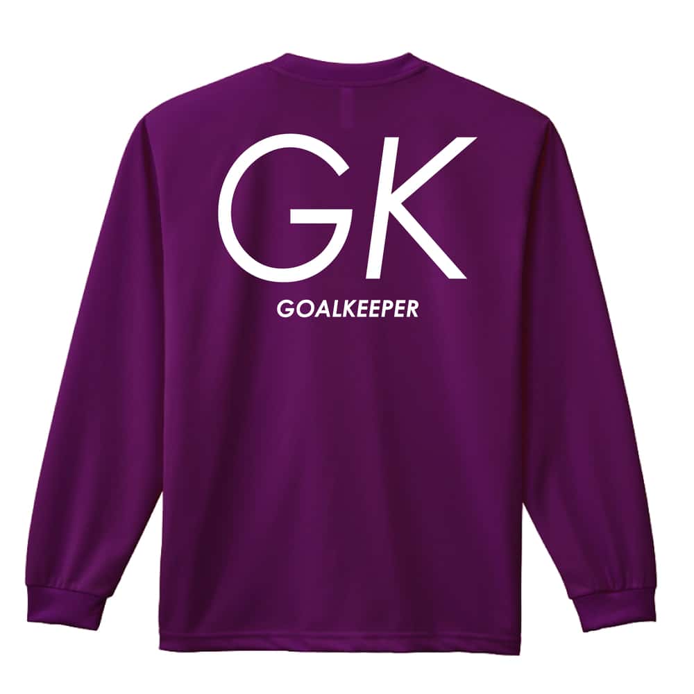 ハンドボール GK GOALKEEPER シンプルポジションロゴ 吸水速乾ドライロングTシャツ