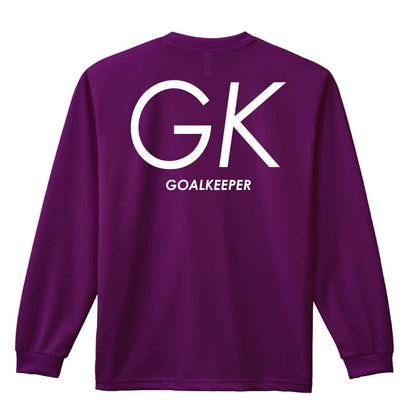 ハンドボール GK GOALKEEPER シンプルポジションロゴ 吸水速乾ドライロングTシャツ