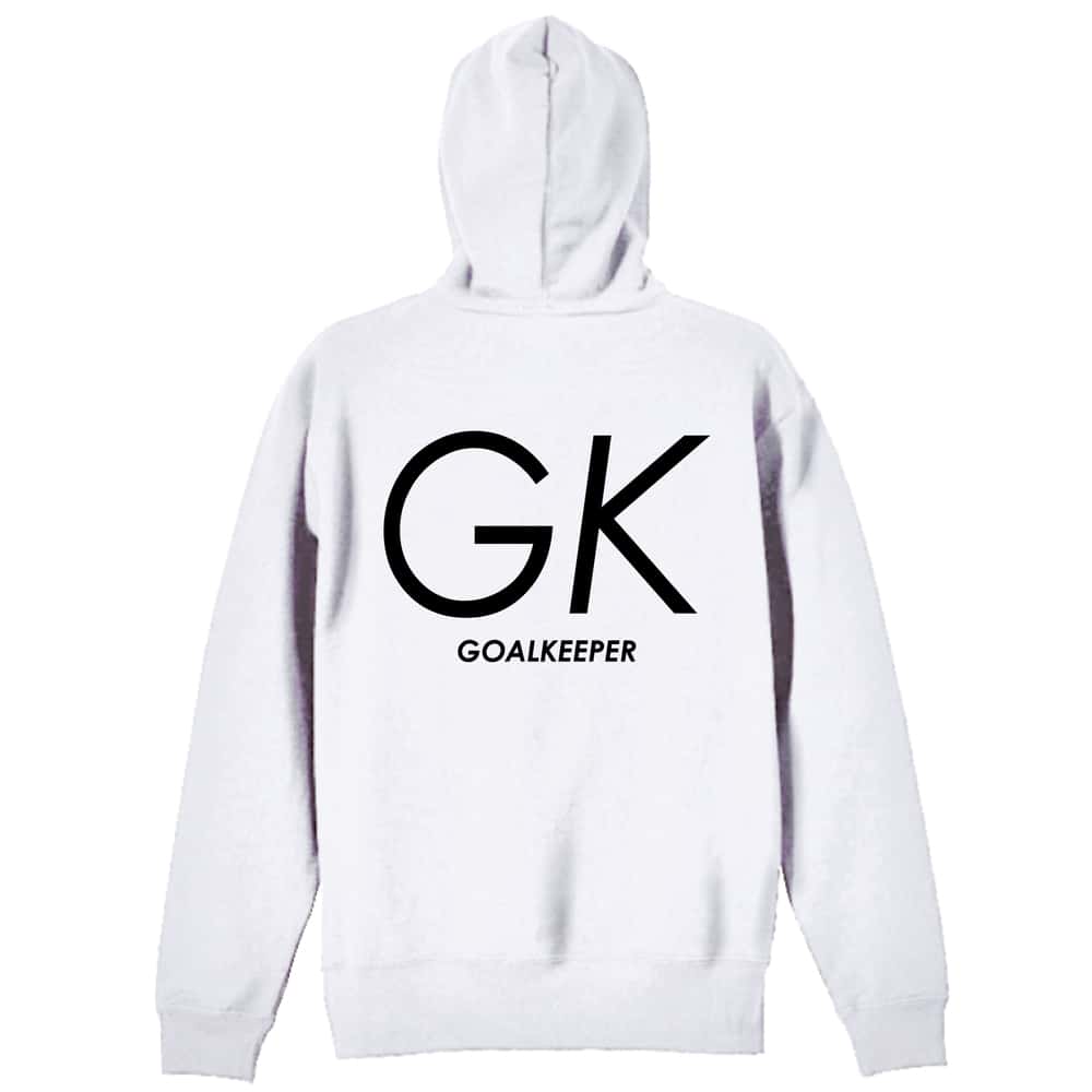 ハンドボール GK GOALKEEPER シンプルポジションロゴ 裏パイルジップパーカー
