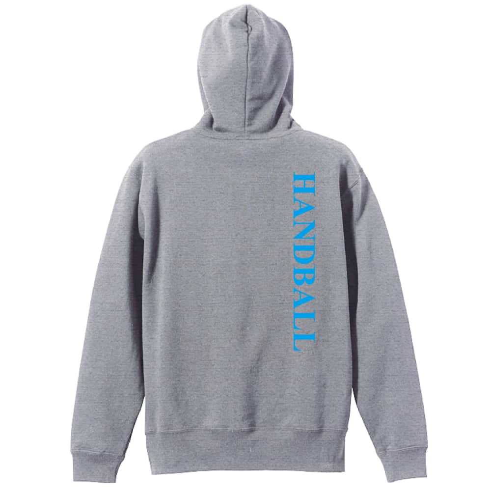ハンドボール シュッとした HANDBALL 裏パイルジップパーカー