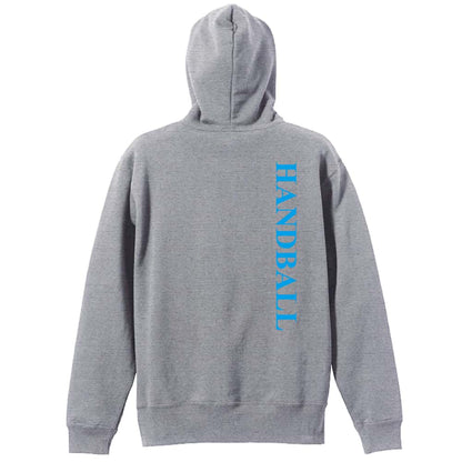ハンドボール シュッとした HANDBALL 裏パイルジップパーカー