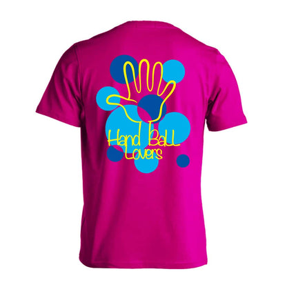 ハンドボール ポップなドット柄 Handball Lovers 吸水速乾ドライTシャツ