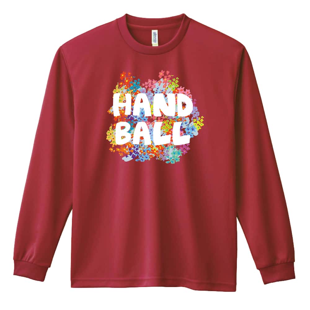 ハンドボール ハンドボールフラワー 吸水速乾ドライロングTシャツ