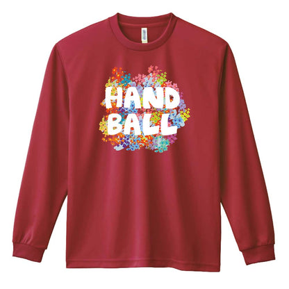 ハンドボール ハンドボールフラワー 吸水速乾ドライロングTシャツ