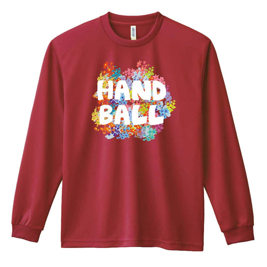 ハンドボール ハンドボールフラワー 吸水速乾ドライロングTシャツ