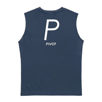 ハンドボール P PIVOT シンプルポジションデザイン リサイクルポリエステル ノースリーブシャツ