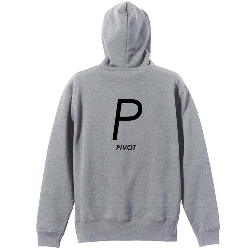 ハンドボール P PIVOT シンプルポジションデザイン 裏パイルプルオーバーパーカー