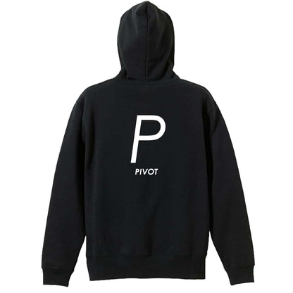 ハンドボール P PIVOT シンプルポジションデザイン 裏パイルジップパーカー