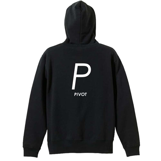 ハンドボール P PIVOT シンプルポジションデザイン 裏パイルジップパーカー