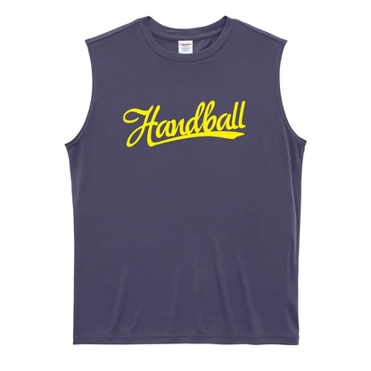 ハンドボール ベースボールロゴ風 Handball リサイクルポリエステル ノースリーブシャツ