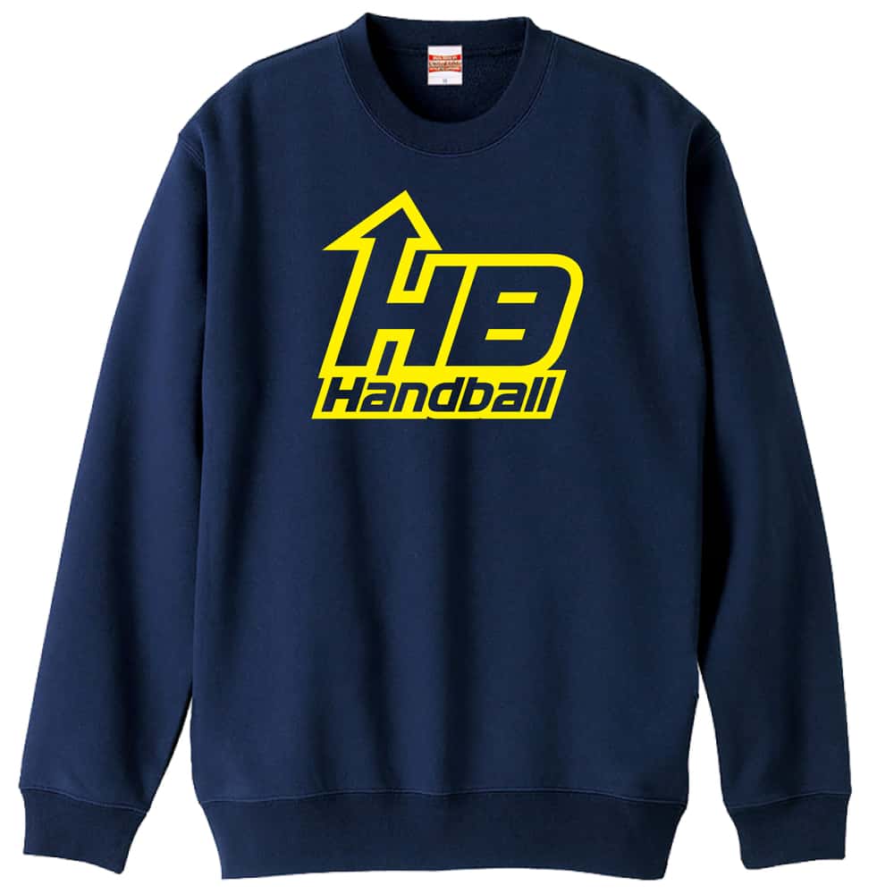 ハンドボール アローロゴデザイン HB Handball 裏パイルスウェットトレーナー