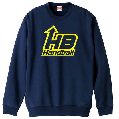 ハンドボール アローロゴデザイン HB Handball 裏パイルスウェットトレーナー