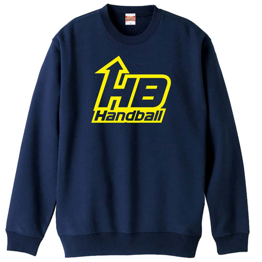 ハンドボール アローロゴデザイン HB Handball 裏パイルスウェットトレーナー