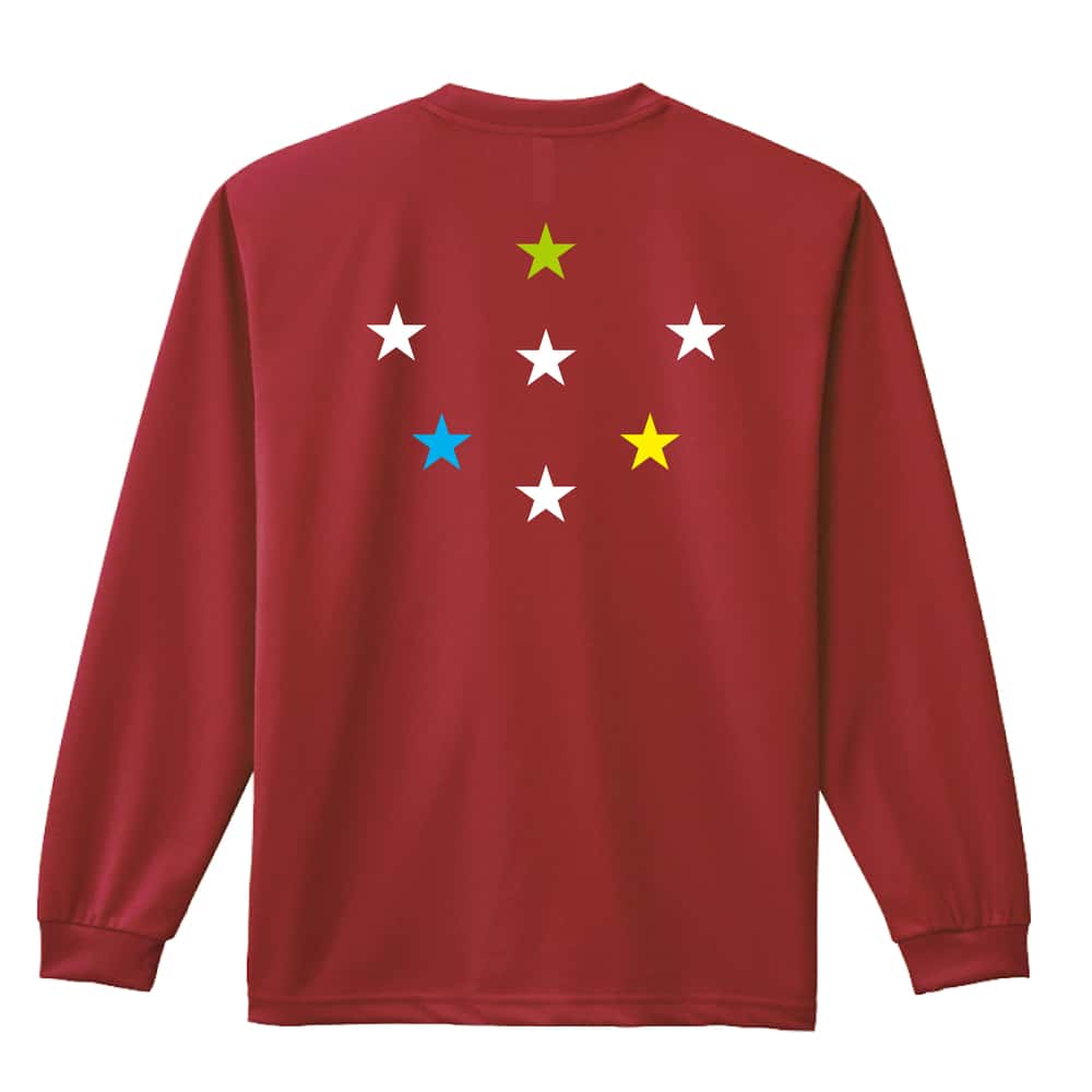 ハンドボール セブンスター フォーメーションデザイン 吸水速乾ドライロングTシャツ