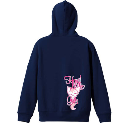 ハンドボール Handball Girls Cat 裏パイルジップパーカー