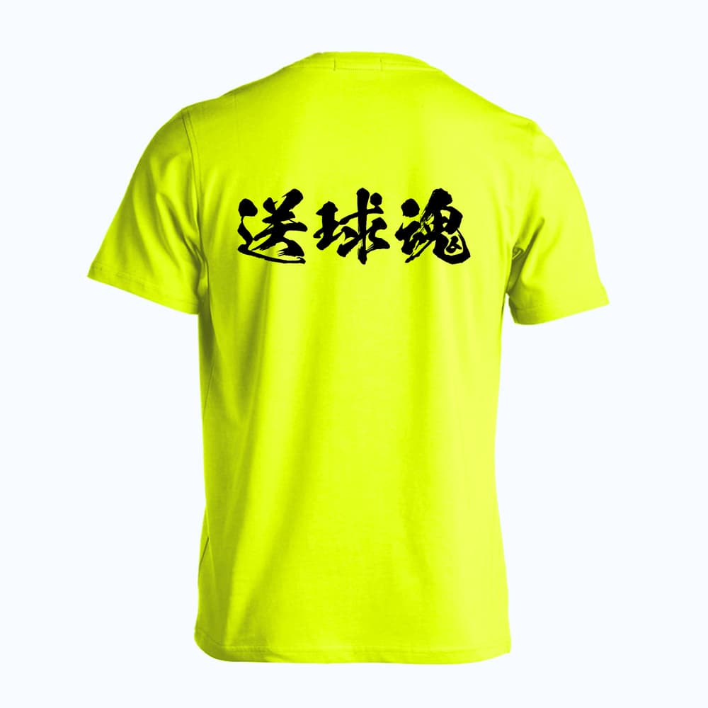 ハンドボール 送球魂 闘龍書体 横書き 吸水速乾ドライTシャツ