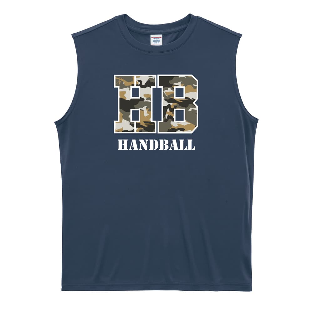 ハンドボール ミリタリー風 Handball リサイクルポリエステル ノースリーブシャツ