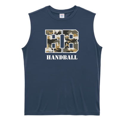 ハンドボール ミリタリー風 Handball リサイクルポリエステル ノースリーブシャツ