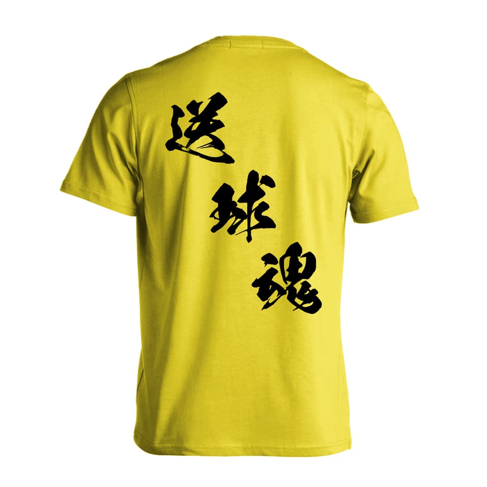 ハンドボール 送球魂 黒龍書体 斜め書き 吸水速乾ドライTシャツ