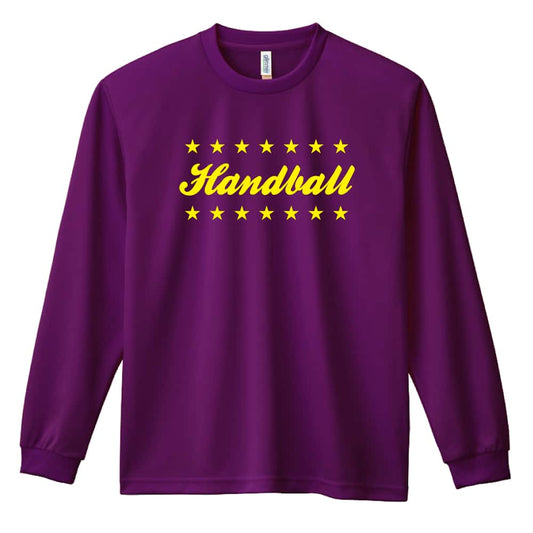 ハンドボール 映画オープニング風 Handball 吸水速乾ドライロングTシャツ