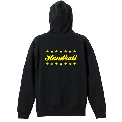 ハンドボール 映画オープニング風 Handball 裏パイルジップパーカー
