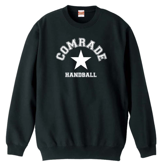 ハンドボール COMRADE 苦楽を共にする仲間 カレッジロゴ 裏パイルスウェットトレーナー