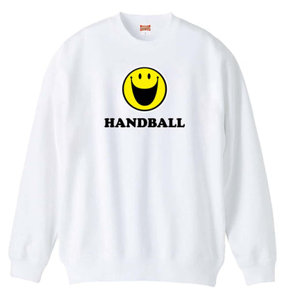 ハンドボール シンプルスマイリーフェイス HANDBALL 裏パイルスウェットトレーナー