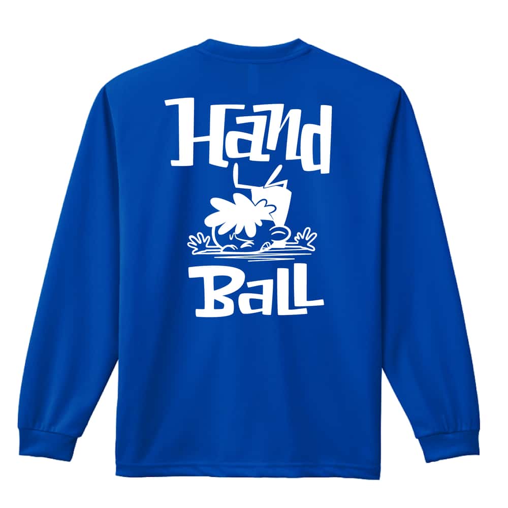ハンドボール ハンドボールカートゥーン 七転び八起き編 吸水速乾ドライロングTシャツ