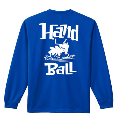 ハンドボール ハンドボールカートゥーン 七転び八起き編 吸水速乾ドライロングTシャツ