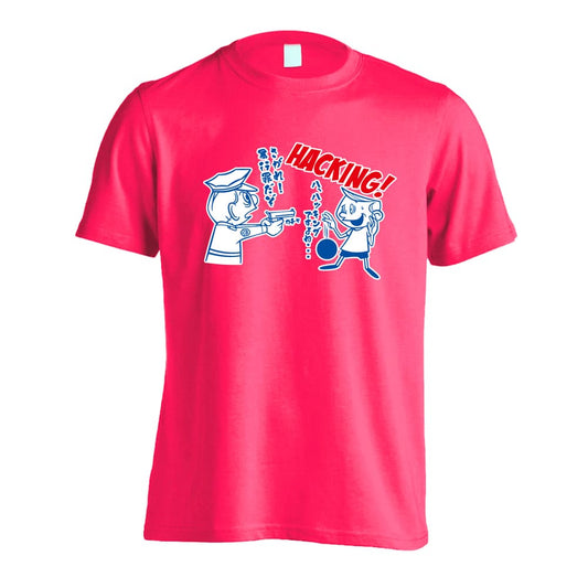 ハンドボール コミック風 ハッキング？ 吸水速乾ドライTシャツ